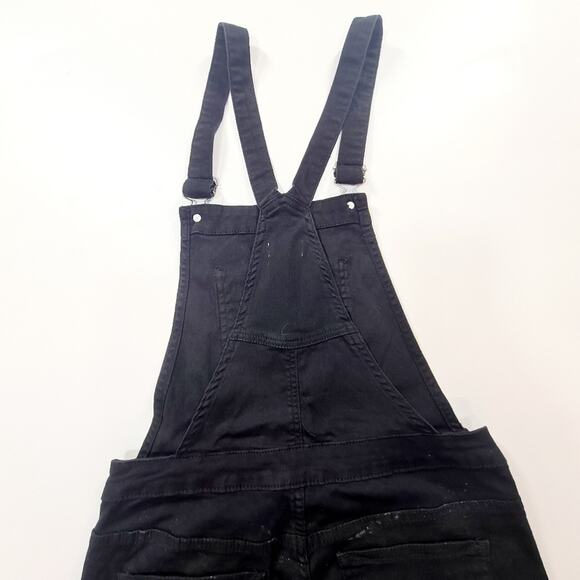 Superdown Gia Denim Overalls in Black Small - Picture 9 of 14